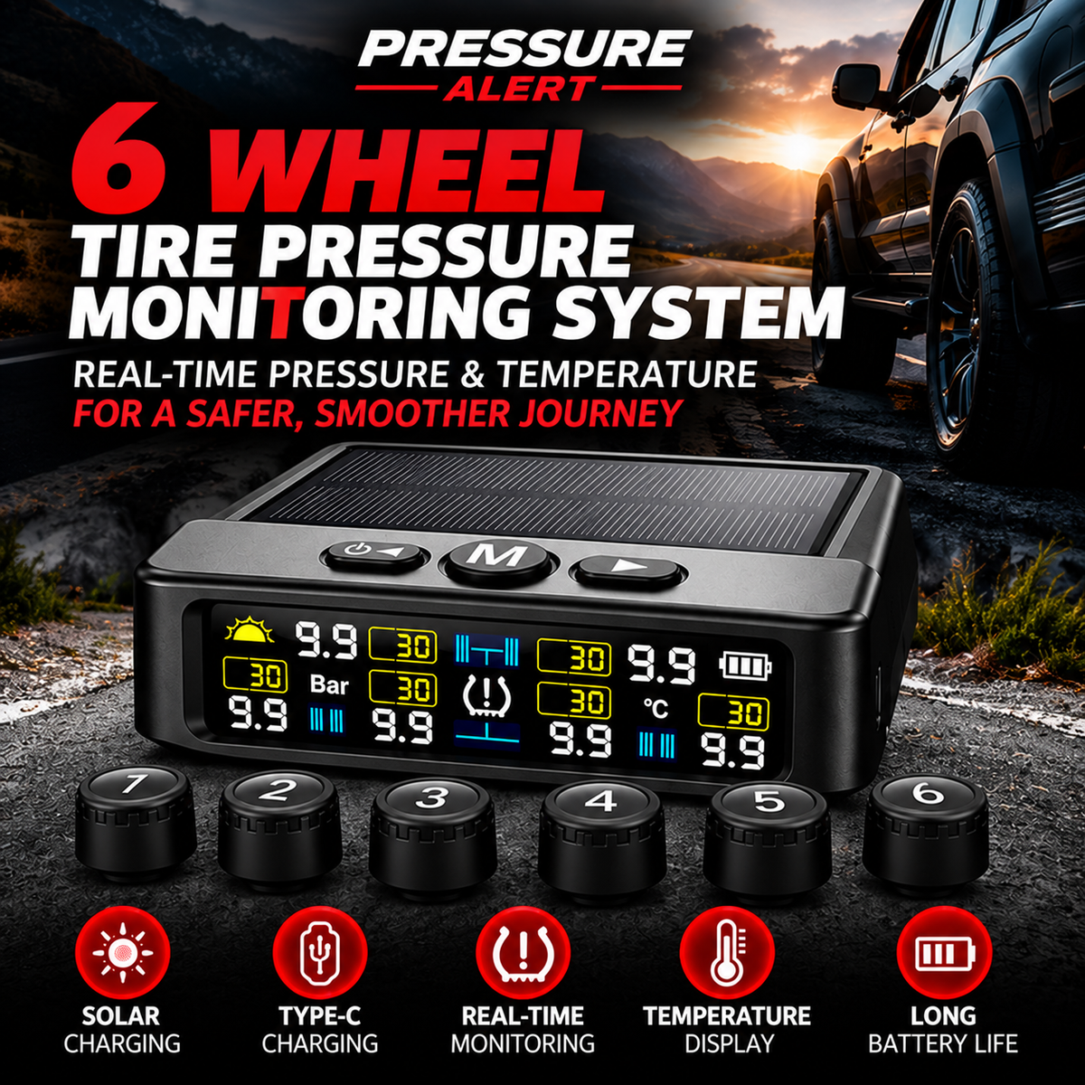 Pressure Alert™ SafeDrive Monitor S6